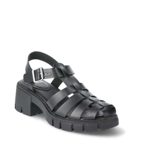 Steve Madden Shoes - NWT MADDEN NYC Women's Black Fisherman Block Heel Sandal